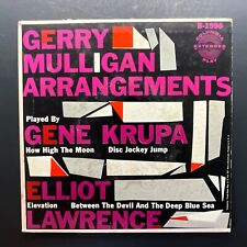 Gene Krupa, Elliot Lawrence, Gerry Mulligan Arrangements, 7" 45rpm, EP Vinyl VG+