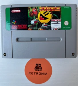 Pac In Time Super Nintendo SNES Game Cart PAL Version Cleaned & Tested - Picture 1 of 3