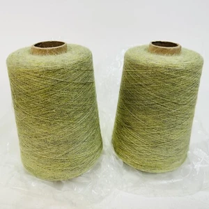 2 Pack - Inca Tops 100% Baby Alpaca NM: 1/31. 100 C723 Light Green Cone Yarn - Picture 1 of 4