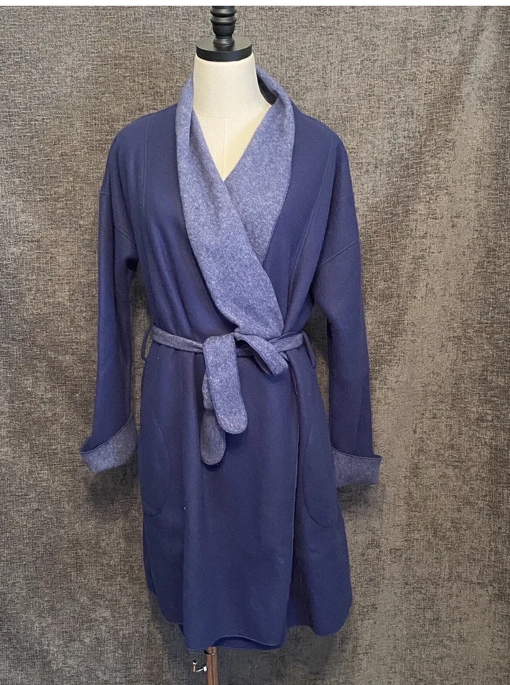 Bata envolvente de lana cálida súper suave Alfani azul almirante talla XL nueva con etiquetas Foto 1 de 4