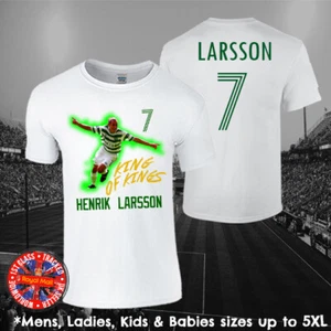 Camiseta de Fútbol Henrik Larsson Fanáticos Hombres Damas Niños Regalo Fútbol Suecia - Imagen 1 de 1