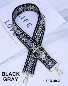 Adjustable Guitar Purse Strap (Multiple Patterns & Color Choices) - Bild 1 von 20