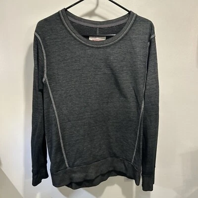 Mossimo Gris Oscuro Carbón Manga Larga Cuello Redondo Pullover Sudadera L Foto 1 de 4