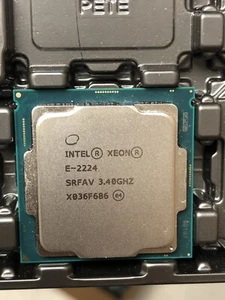 Intel Xeon E-2224 3.4GHz 4 Core 8MB 71W LGA1151 CPU Processor - Picture 1 of 1