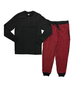 Land's End Men's Long Sleeve Henley & Pant 2-Piece Lounge Set - Picture 1 of 1