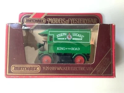"Furgoneta eléctrica Matchbox Models of Yesteryear Y-29 1919 ""Joseph Lucas LTD" Foto 1 de 4