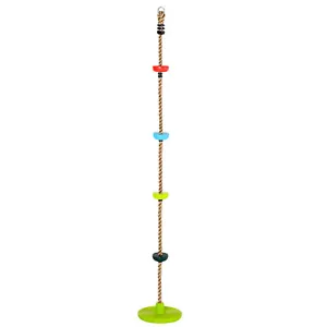 HOMCOM Kid Climbing Rope Disc Swings Seat Set with Platforms for Playground - Picture 1 of 11