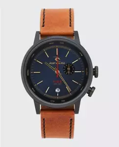 RELOJ SURF RIP CURL DRAKE ESFERA MAREA CUERO - A1158 Bronceado Medianoche - Imagen 1 de 5