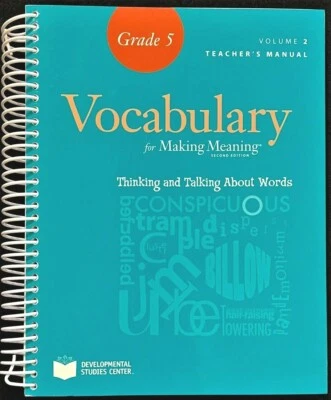 5th -Making Meaning VOCABULARY TEACHER'S MANUAL (Vol 2 only) (2009, 2nd Edition) - Image 1 of 4