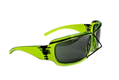 Occhiali da sole nuovi NOS vintage Exalt Cycle glamour mod Archimede Volt verde design - Immagine 1 di 4