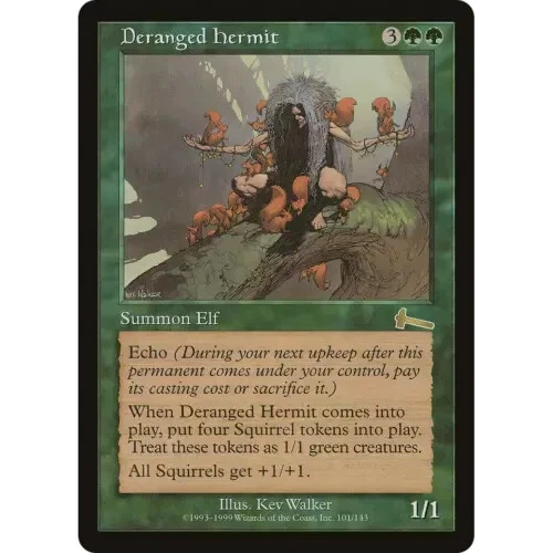 Mtg DERANGED HERMIT Urza's Legacy * Reserve List * NM/EX NICE!!! - Image 1 of 1
