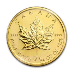2009 Canada 1/4 oz Gold Maple Leaf BU - Picture 1 of 2