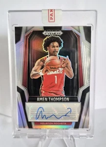 Amen Thompson 2024-25 Prizm Black #SIG-AMN Panini Sealed Auto - Picture 1 of 2