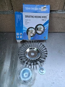 Entrostung Unkrautscheibe 8 Zoll gedrehter Draht - Bild 1 von 2