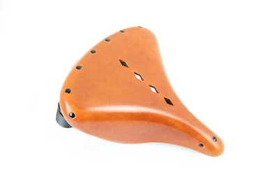 Replica Troxel Solo Saddle Formed Leather Honey Brown for F 1914-1917 Harley - Image 1 of 4