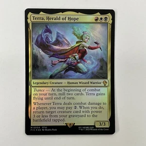 MTG Terra, Herald Of Hope (0004) *Foil* Base Commander Final Fantasy MT/NM - Picture 1 of 3