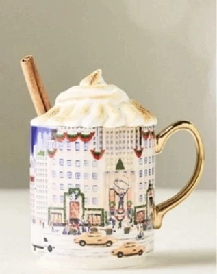 Anthropologie~Holiday In The City~NEW YORK~MUG~2025~NIB~SOLD OUT~🎄🍎 - Image 1 of 4