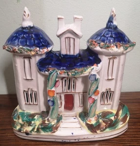 Vintage Staffordshire Flat Back Cottage - Bild 1 von 11