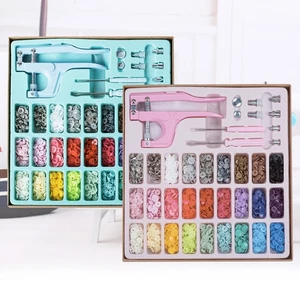 300 Pcs Plastic & Metal Snap Buttons W/ Snaps Pliers For Sewing & Crafting NQLO - Picture 1 of 13