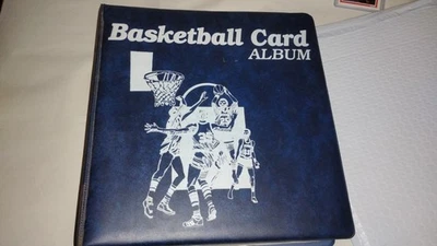 Album Binder And Card Lot 250+ Vintage Late 80s Early 90s NBA Basketball CARDS  - Image 1 of 4