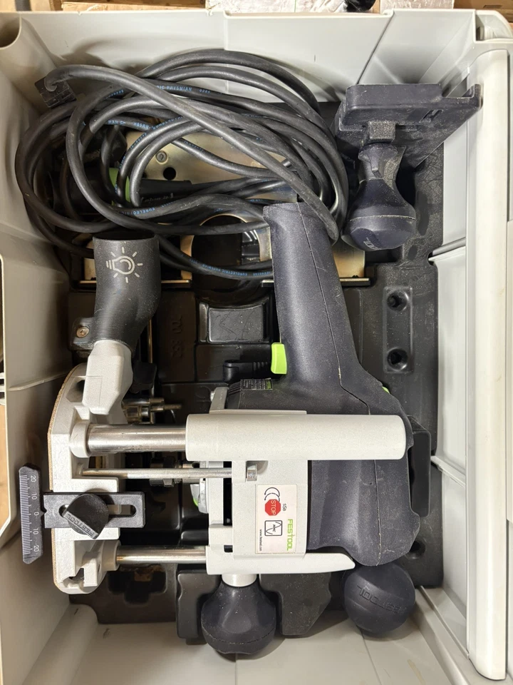Festool OF1010 EBQ 204V Router in Systainer with accessories very good condition - Image 1 of 3