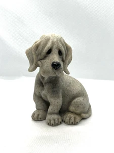 Vintage Quarry Critters 2001 PeeWee Hound Dog Puppy Second Nature Design 4" Tall - Picture 1 of 8