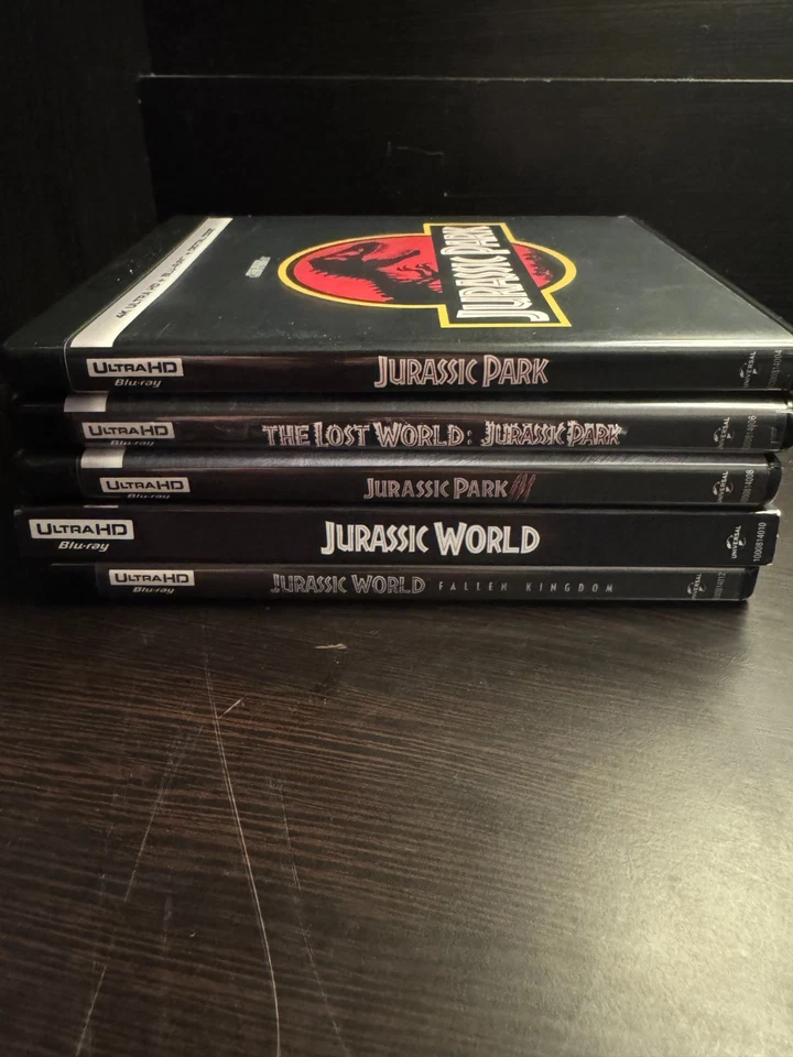 Lot of 5 Jurassic Park/World 4K UHD Blu Rays (LIKE NEW, NO DIGITAL CODES) - Imagem 1 de 4