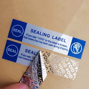 100X Warranty Sealing Label Void Stickers Tamper Proof Security Shipping Packing - Picture 1 of 3