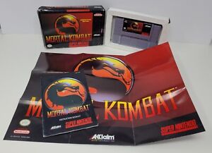 Mortal Kombat: Competition Edition (SNES 1992) Authentic Complete CIB Tested