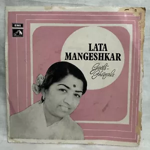 Lata Mangeshkar Geets Ghazals Vinyl Record EP 45 Rpm Bollywood Hindi Song Indian - Picture 1 of 6