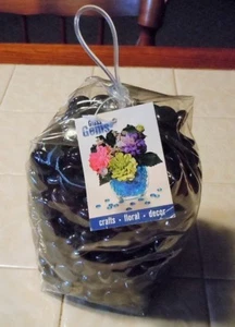 Gemas de vidrio brillante negro en bolsa de PVC 4 lb. Nuevo - Imagen 1 de 1