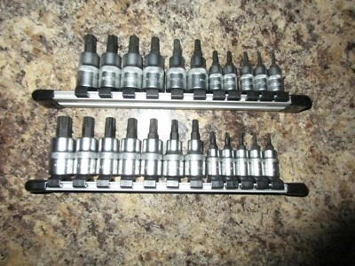 Standard Torx & Tamper Proof Torx Bit Socket Set T8 to T50  - Image 1 of 4
