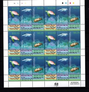 SY SAMOA - MNH - SHARKS - TURTLES - FISH - 2015 - FULL SHEET - Foto 1 di 1