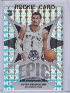 VICTOR WEMBANYAMA ROOKIE CARD 2023 Mosaic Epic Performer RARE SILVER $$ PRIZM RC - Picture 1 of 2