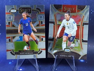 Alex Morgan Sophia Smith 2023-24 Panini Select FIFA Soccer Chrome Base USA USWNT - Bild 1 von 6