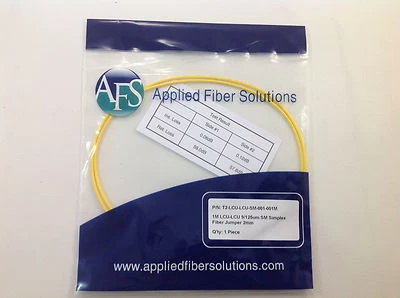 Fiber Jumper: Singlemode Simplex - Pick Connectors and Length  - Image 1 of 4