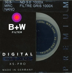 B+W 30.5mm XS-Pro MRC-Nano 810 Solid Neutral Density 3.0 Filter (10-Stop) - Picture 1 of 3