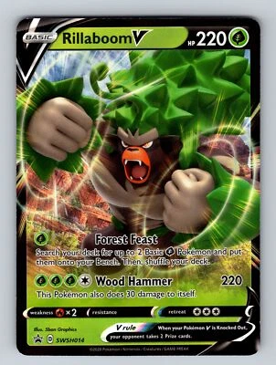 SWSH: Sword & Shield Promo Cards #SWSH014 Rillaboom V - Image 1 of 2