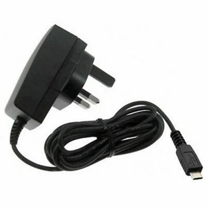 Micro USB UK Mains Wall Plug Charger with Cable Lead Wire For Galaxy Phones - Picture 1 of 4