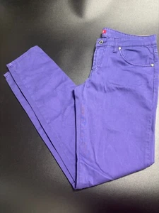 Fiorucci Jeans Damen 27 Lila Denim Skinny Fit 5-Pocket Classic Zip Fly - Bild 1 von 10