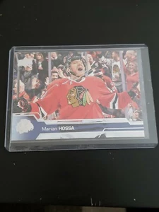 2016-17 UD Marian Hossa Signed Card Auto Autograph #43 Chicago Blackhawks - Picture 1 of 3