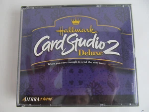 Hallmark Card Studio 2 Deluxe Photo Software 4 CD Set PC Sierra Home 2000 Vtg K - Afbeelding 1 van 4