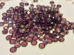 Swarovski Elements #1128 Rhinestone 29ss Amethyst Unfoiled Champagne Coated x24 - Picture 1 of 7