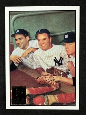 Mickey Mantle/Hank Bauer/Yogi Berra/1953 Bowman 1997 Topps Mantle #21 Yankees Foto 1 de 3