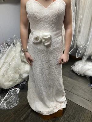 Alfred Angelo Adilyn Ivory and Almond Wedding Dress - Image 1 of 4