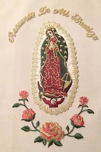 CF3851/84 Bautismo Virgen María Parche Bordado Aplique Santa María Bautización - Imagen 1 de 12