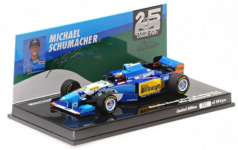 Benetton B195 Renault Winner GP Monaco 1995 Michael Sc 1:43 MINICHAMPS 517950501 - Immagine 1 di 1