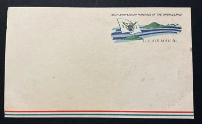 1967 USPS 6c Stamp Sc# UXC06 Virgin Island Purchase Anniversary Post Card US NH - Image 1 of 2
