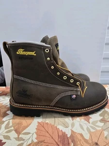 Thorogood 814-4514 Herren 6" Leder WP Runde Spitze Nicht Sicherheitsstiefel Größe 13 D - Bild 1 von 7