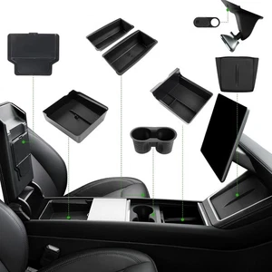 10PCS Center Console Organizer Tray for 2025 2026 Tesla Model Y Juniper Accessor - Picture 1 of 8